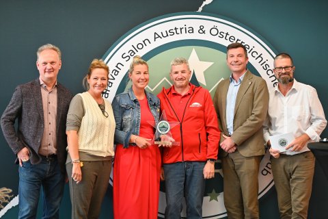 Betreiber des Campingresorts Riegersburg, die Initiatoren
                           und Weinzettl und Rudle