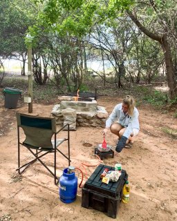 Reisebericht Namibien Botswana mit Dachzelt
                           Campingküche