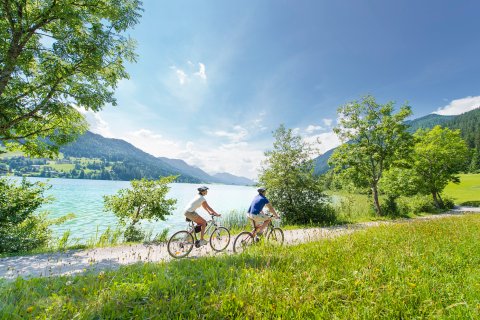 Radfahren am Weissen See ©Kärnten Werbung/Edward
                           Gröger