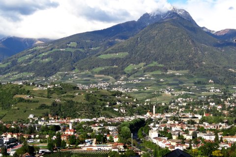 Ausblick Stadt Meran