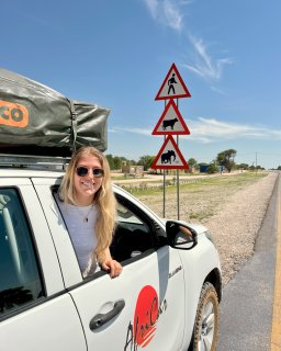 Reisebericht Namibien Botswana mit Dachzelt
                           Unterwegs