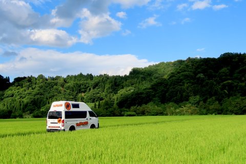 Reisfelden Japan Campervanreise