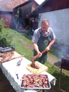 Mittagessen am Bauernhof