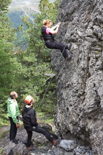 Kleine Kletterei in der Ortler-Region.