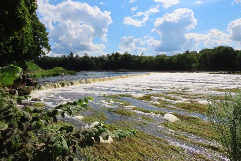 Reisebericht Baltikum Wasserfall Kuldiga