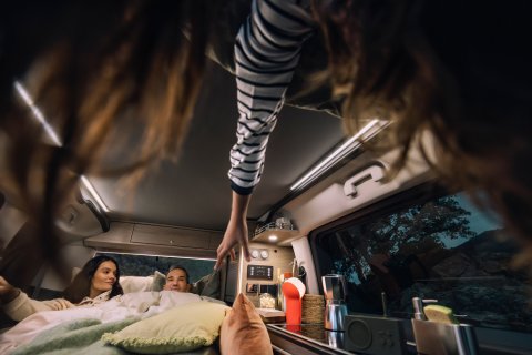 Citroen Holiday drinnen, Bett