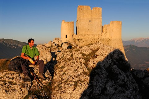 In der Burgfestung Rocca di Calascio
                           wurden auch Teile von „Der Name der Rose“ gedreht.