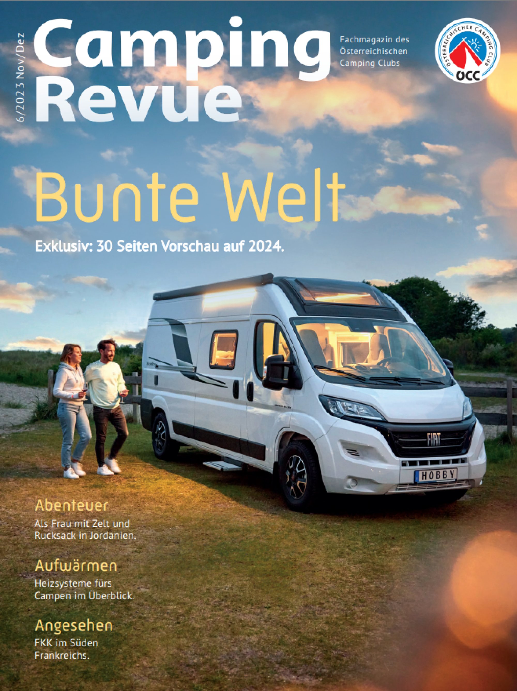 Das exklusive Fachmagazin für Mitglieder des Österreichischen Camping Clubs  rund ums Thema Camping